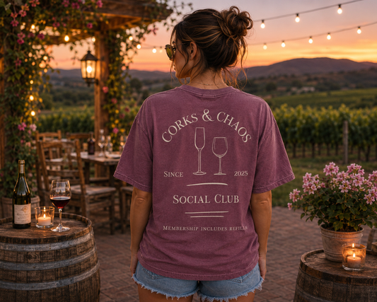 Corks & Chaos Social Club Tee — The OG | Limited Edition