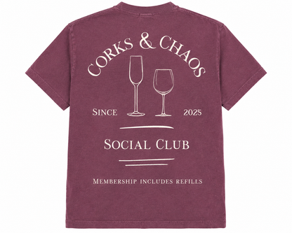 Corks & Chaos Social Club Tee — The OG | Limited Edition