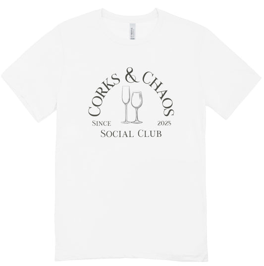 Corks & Chaos Social Club Tee