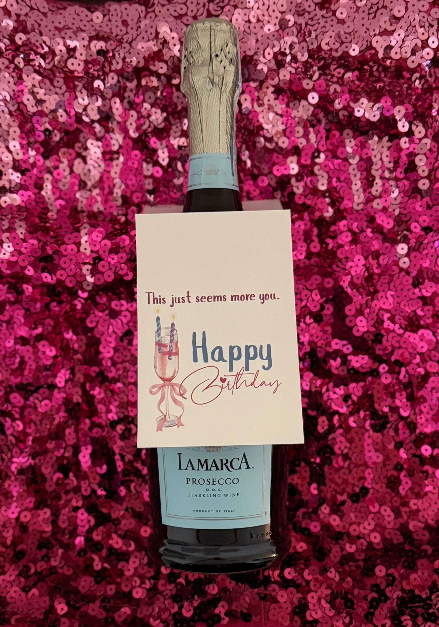 This Just Seemed More You | Funny Birthday Wine Tag | Birthday Gift