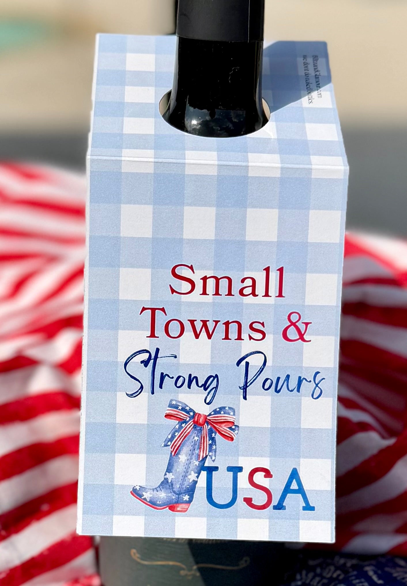 Small Towns & Strong Pours | Bottle Gift Tags
