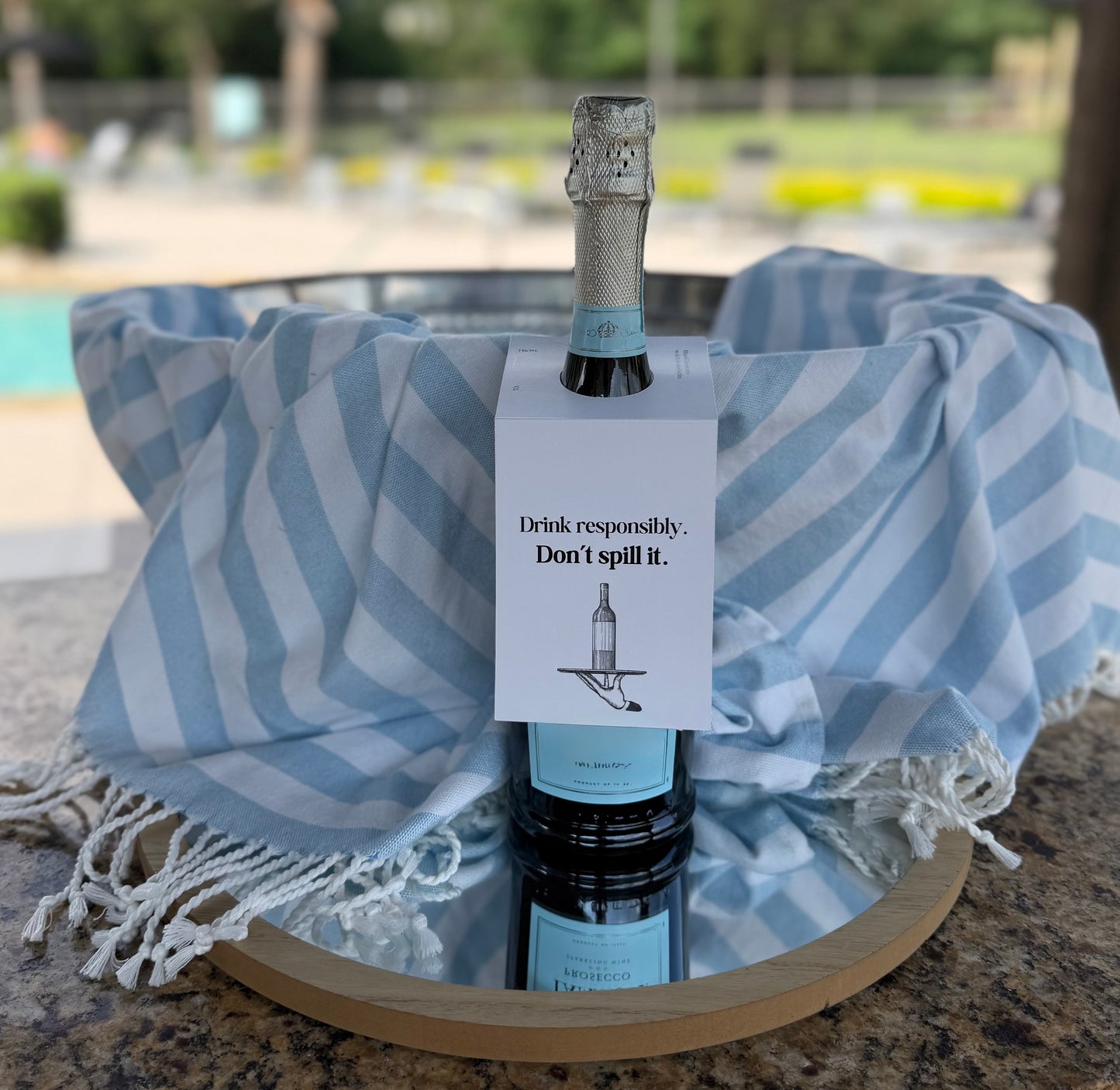 Drink Responsibly. Don’t Spill It.| Funny Bottle Gift Tag